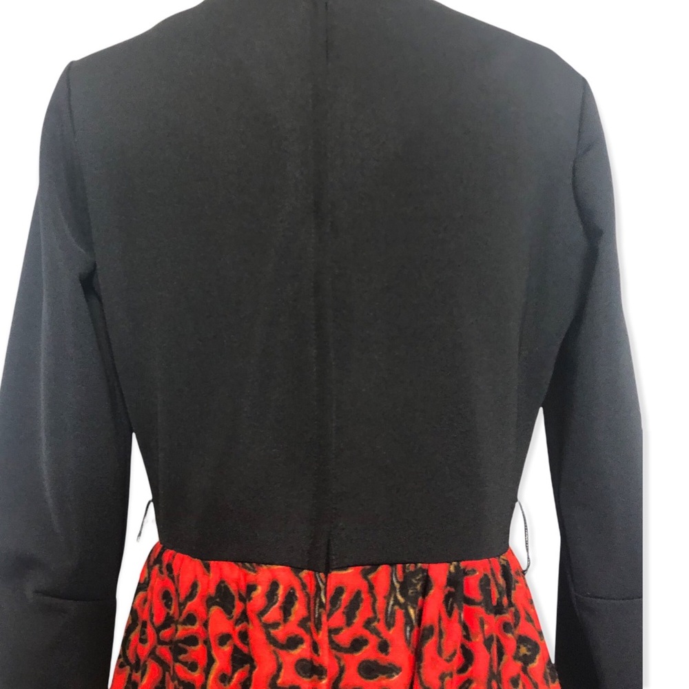 Vintage Polyester Dress With Boho Skirt - Picture 4 of 14